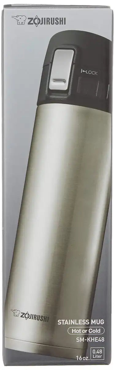 Zojirushi Corporation 16Oz Silver Stainless Steel Mug Model SM-KHE48XA
