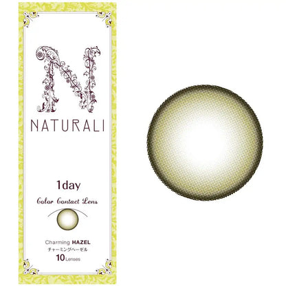 Naturali Color Contacts 1 Day Charming Hazel 10Pcs Dia14.2 Power 0.50 Japan