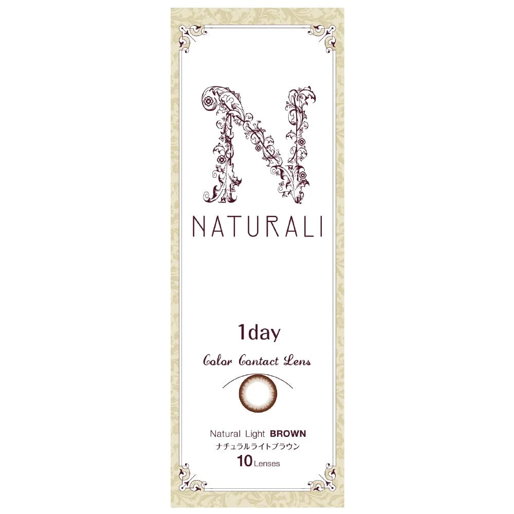 Naturali Color Contacts Light Brown 10Pc Dia14.2 Japan - One Day Wear