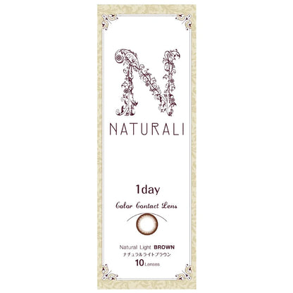Naturali Color Contacts Light Brown 10Pc Dia14.2 Japan - One Day Wear