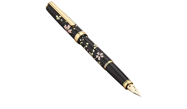 Platinum Modern Makie Double R3 Action Sarabo Sakura Fountain Pen Mwb-3000Gm