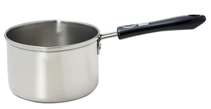 Pearl Metal Kinzoku Milk Pan 13Cm Ih Compatible Japan H-5171 Silver
