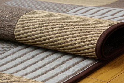 Ikehiko Corporation Rush Rug Carpet Japan Sashiko 191X300Cm Brown #1706940