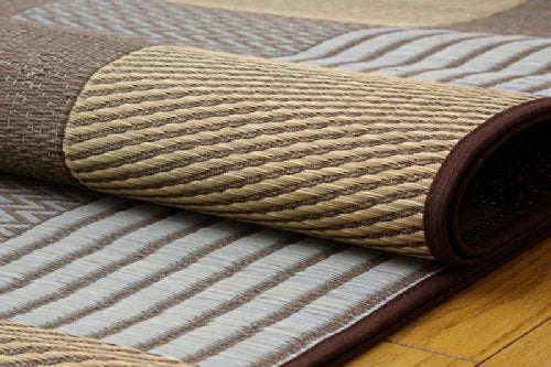 Ikehiko Corporation Rush Rug Carpet Japan Sashiko 191X300Cm Brown #1706940