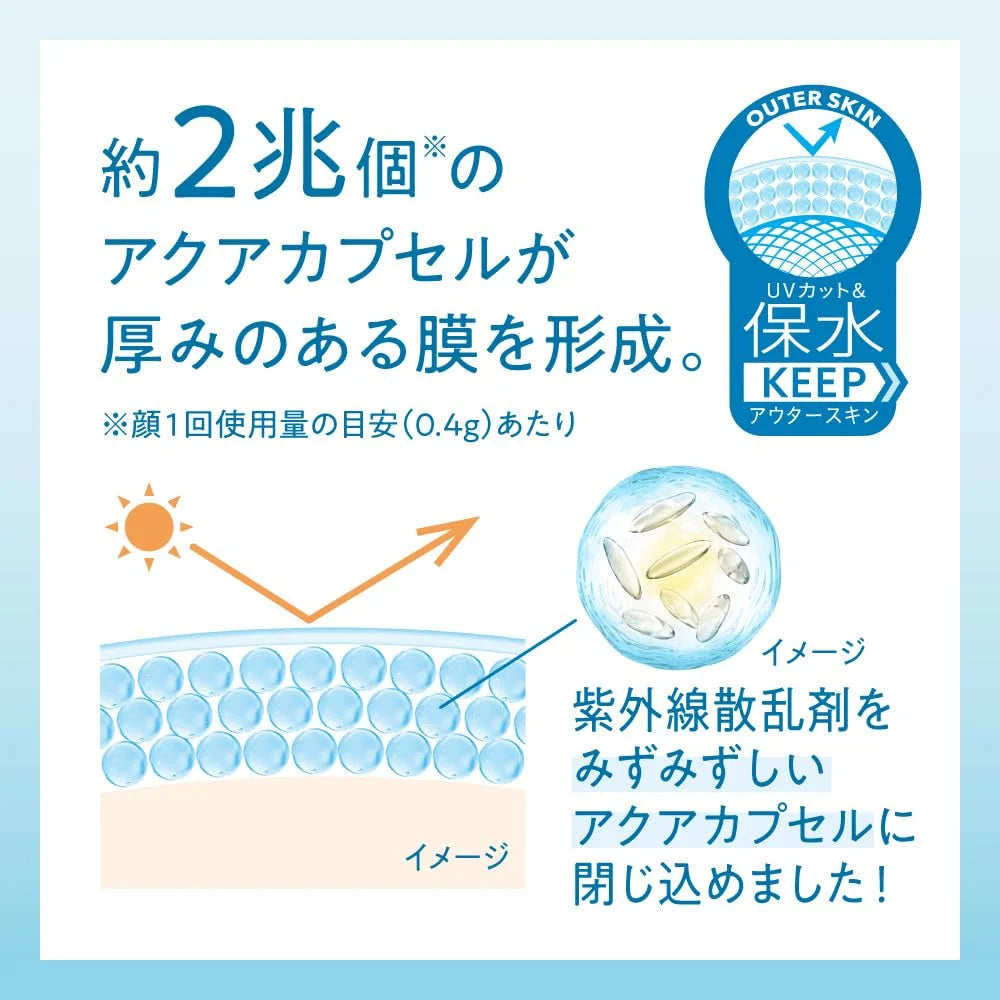 Biore UV Aquarich Watery Hold SPF50 50g Non-Chemical Sunscreen Cream