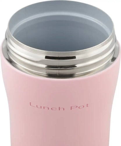 Wahei Freiz Bento Box 300Ml Pink Lunch Pot Japan - Heat&Cold Vacuum Insulation Ceramic Coat Flr-6856