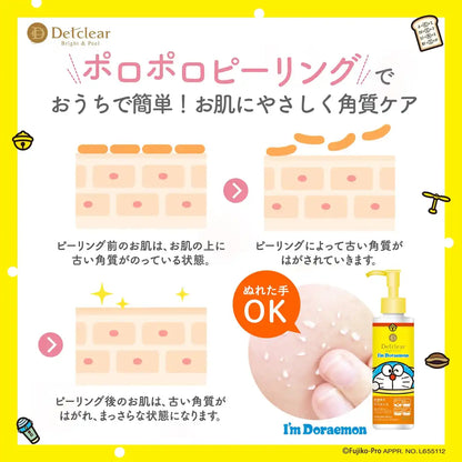 Det Clear Bright Peel Peeling Jelly Doraemon Fruit Scent 180ml Exfoliator Japan