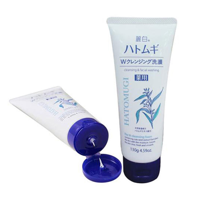 Gentle Hatomugi Cleansing Foam 130g for All Skin Types