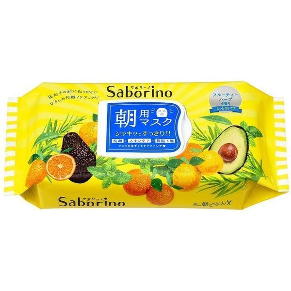 Saborino Morning Face Mask 32 Sheets – Refresh & Hydrate