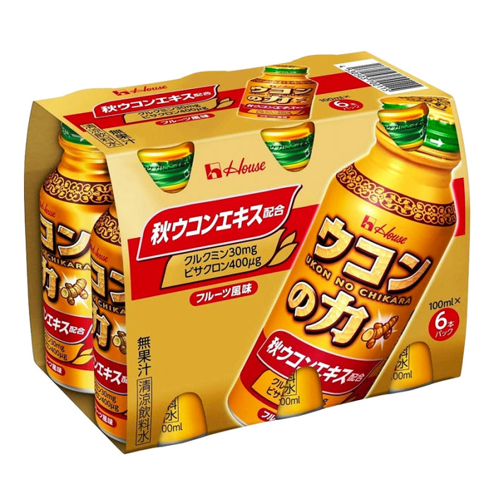 Turmeric Supplement Drink by House Ukon No Chikara - Pack of 6 Bottles