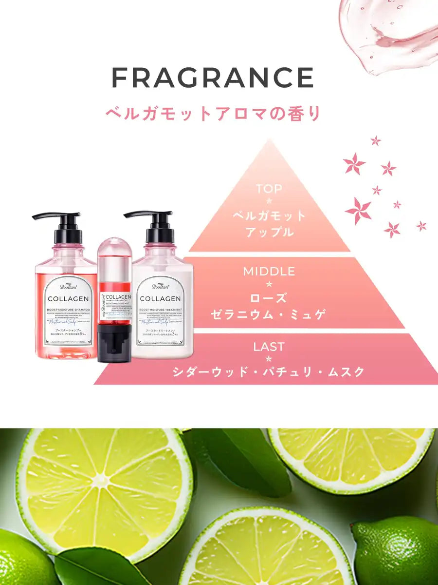 My Boostars 胶原蛋白洗发水 400ml，用于头皮护理和保湿控制