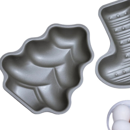 Shimotori Black Figure Steel Fir Tree-Shaped Cake Pan