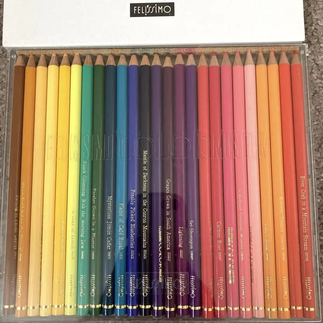 Felissimo Color Museum Colored Pencils Set 75 Vibrant Colors