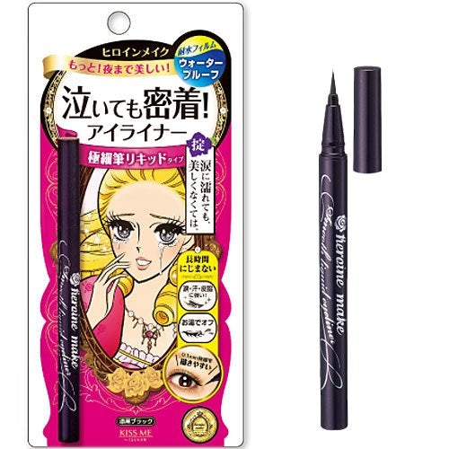 Kiss Me Heroine Make Jet Black Liquid Eyeliner Smooth 0.4ml from Japan