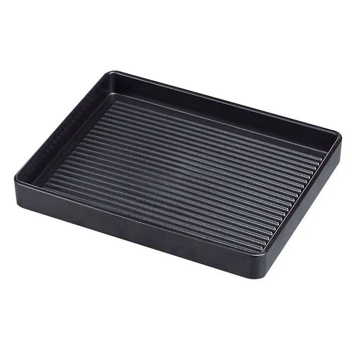 Fukui Craft Rectangular Meat Plate 30cm - Black