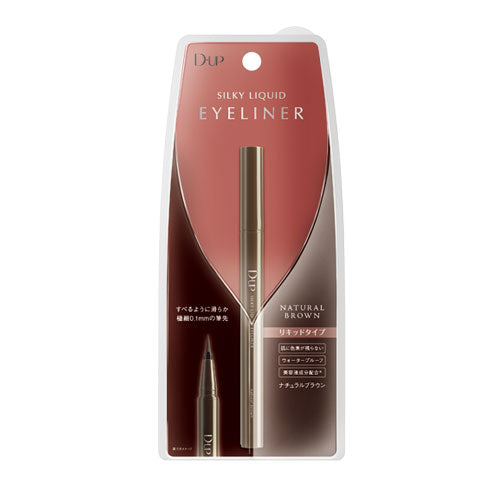Natural Brown Silky Liquid Eyeliner by D-Up - Long-Lasting Precision