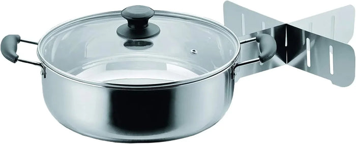 Pearl Metal Warakuan Oden Pot with Stainless Steel Glass Lid