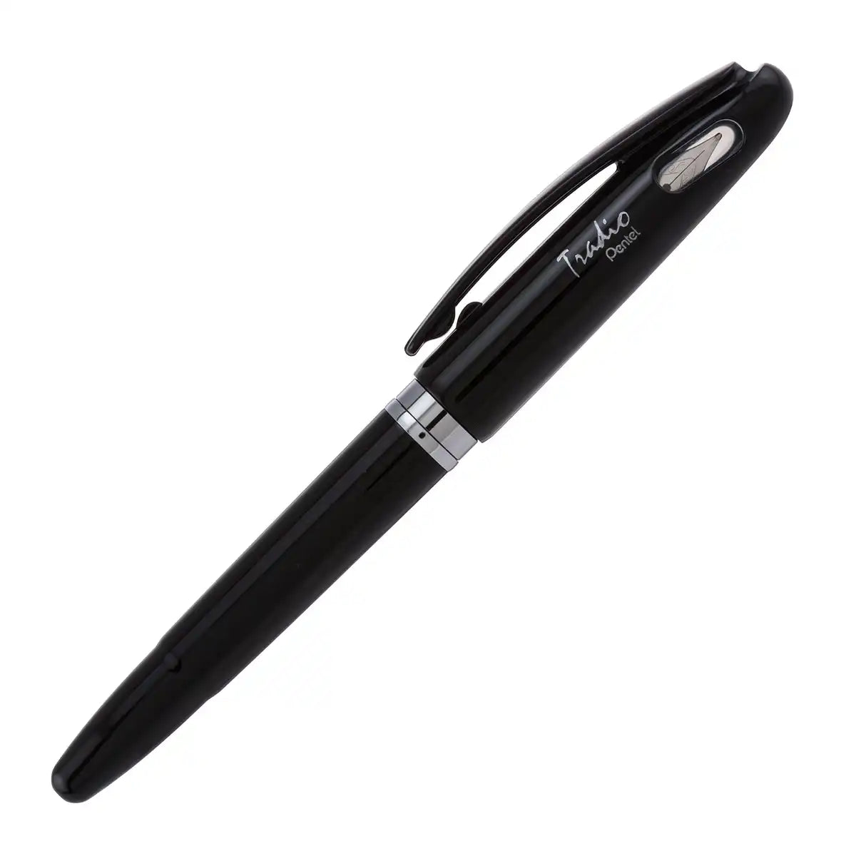 Pentel Tradio Fountain Pen Black Barrel Blue Ink Japan - Gift Box 1 Pack (Trf94A-C)