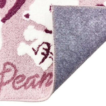 Senko Japan Snoopy Toilet Mat 80X60Cm Fluffy Pink Animal Character 65297