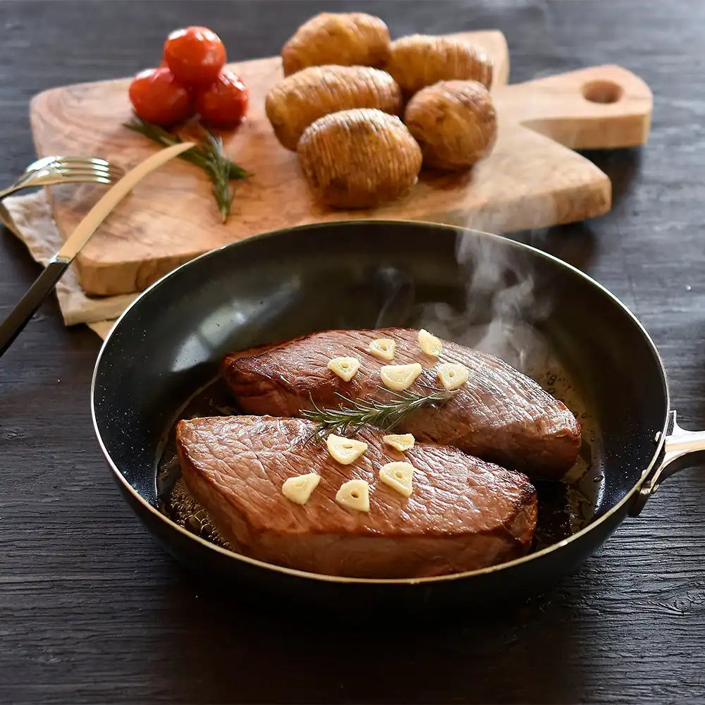 Wahei Freiz Iron Black Leather Frying Pan 26Cm Japan Ih/Gas Compatible Gr-9748