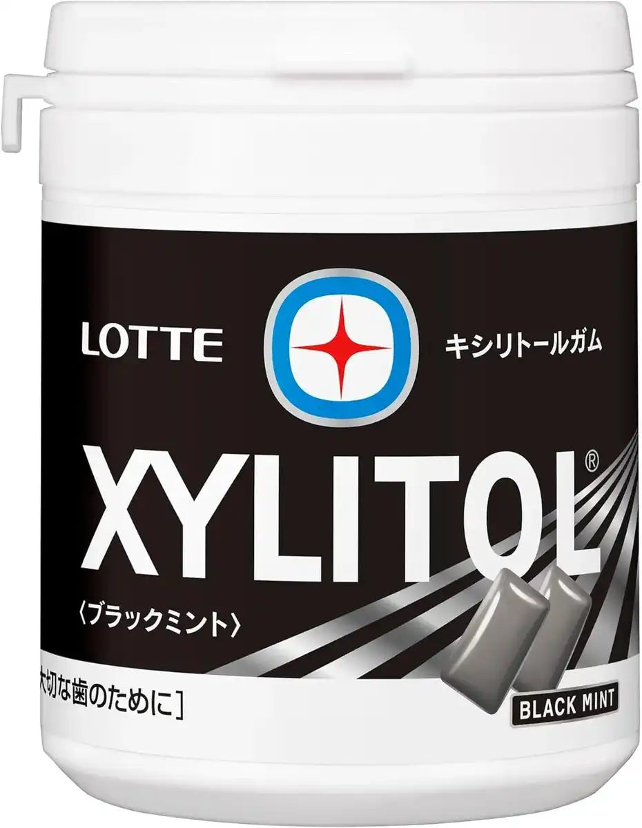 Lotte Xylitol Gum Fresh Mint Chewing Gum - Black Mint
 - 4903333256853