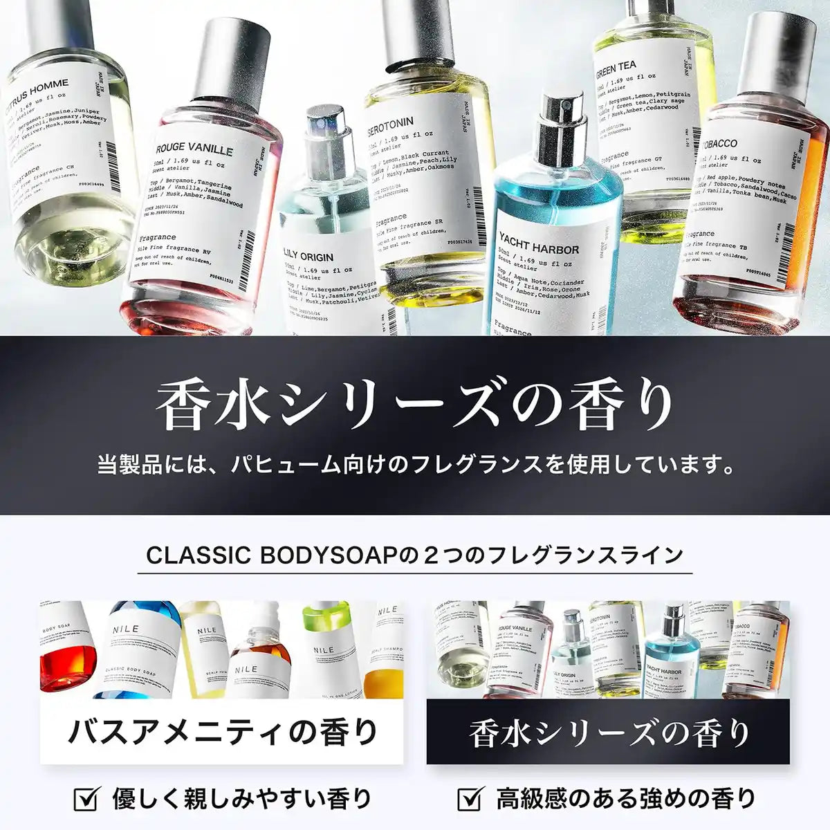 Nile Classic Body Soap 400Ml Tea Citrus Scent Green Tea Clean Refresh