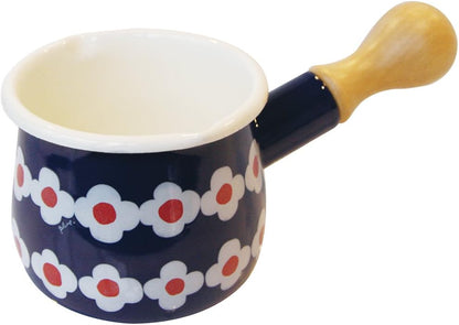 Yutaka Horo Plune Enameled Petit Milk Pan Ohana Rojo