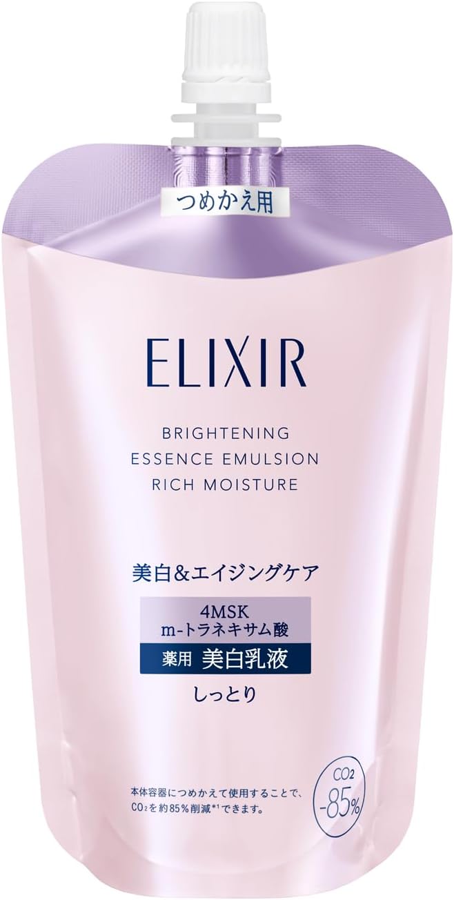 Shiseido Elixir Whitening Clear Emulsion III 110ml [refill] - 日本美白和護膚品（按年齡分類）