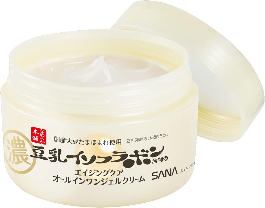 Sana Nameraka Honpo Soy Isoflavone Wrinkle Gel Cream All In One 100g - 日本抗衰老產品