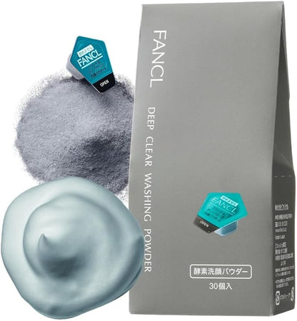 Juego de 30 piezas de polvo limpiador facial Fancl Deep Clear para una piel radiante