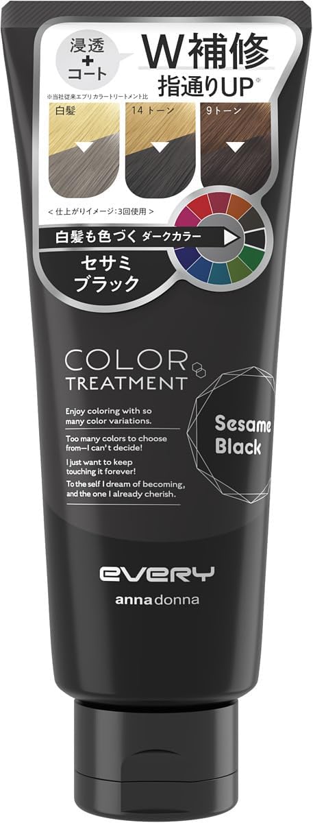 Cada tratamiento de color Japón Negro 160G