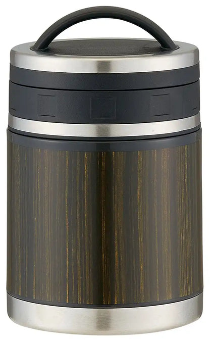 Skater Japan Thermal Soup Jar 520Ml Large Capacity Dark Wood Lunch Pot Kljfmc5
