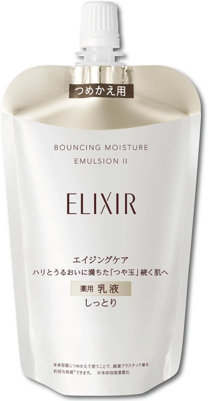 Shiseido Elixir Lifting Moisture Emulsion II Enriched Moist Type 110ml [refill] - Japanese Emulsion