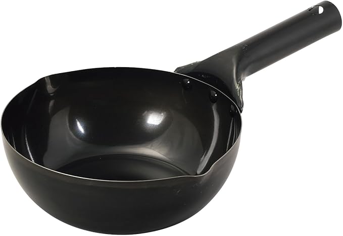 Pearl Metal Kinzoku 엑스트라 딥 웍 20cm IH 호환 철 프라이팬 장인 제작 일본산 블랙 Hb-1044