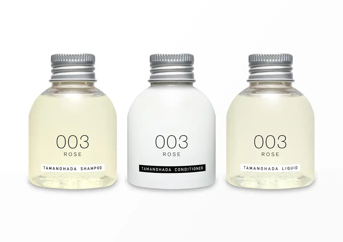 Tamanohada Rose Amenities Set 80ml x3 Shower Travel Toiletries