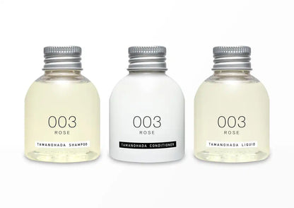 Tamanohada Rose Amenities Set 80ml x3 Shower Travel Toiletries