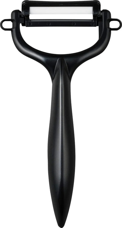 Kyocera Ceramic Peeler Rust-Free Easy Clean Black T-Shaped Light & Sharp Feel Long-Lasting Sharpness Sterilization & Bleaching Ok Made In Japan Cp-Nbk(N)