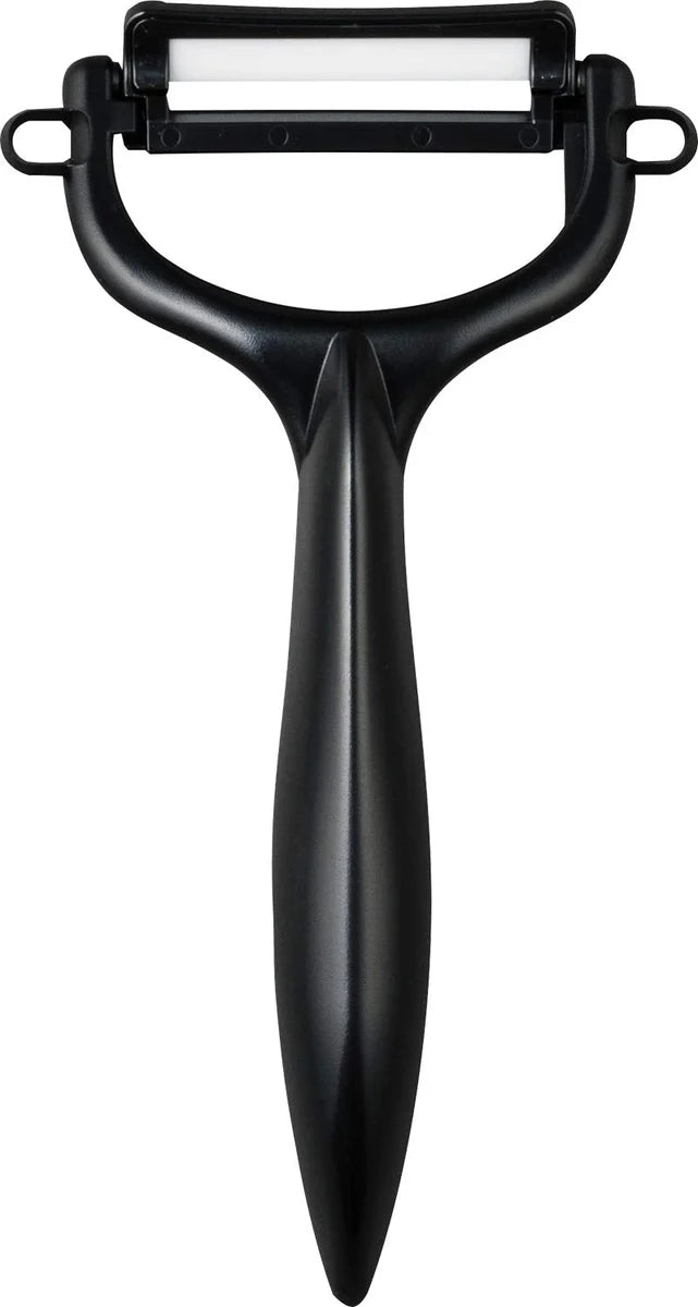 Kyocera Ceramic Peeler Rust-Free Easy Clean Black T-Shaped Light & Sharp Feel Long-Lasting Sharpness Sterilization & Bleaching Ok Made In Japan Cp-Nbk(N)