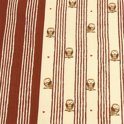 Hama Pattern Japanese Bowing Owl Small Wrapping Cloth 50Cm