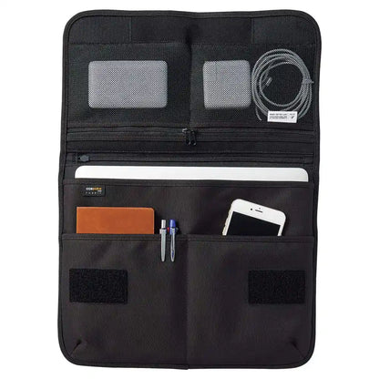 Lihit Lab Cordura Flat Pouch L Black A7768-24 Made In Japan