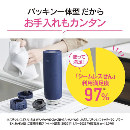 Zojirushi Marine Blue Stainless Steel Large Capacity 950ml Water Mug One-Touch Seamless Cap