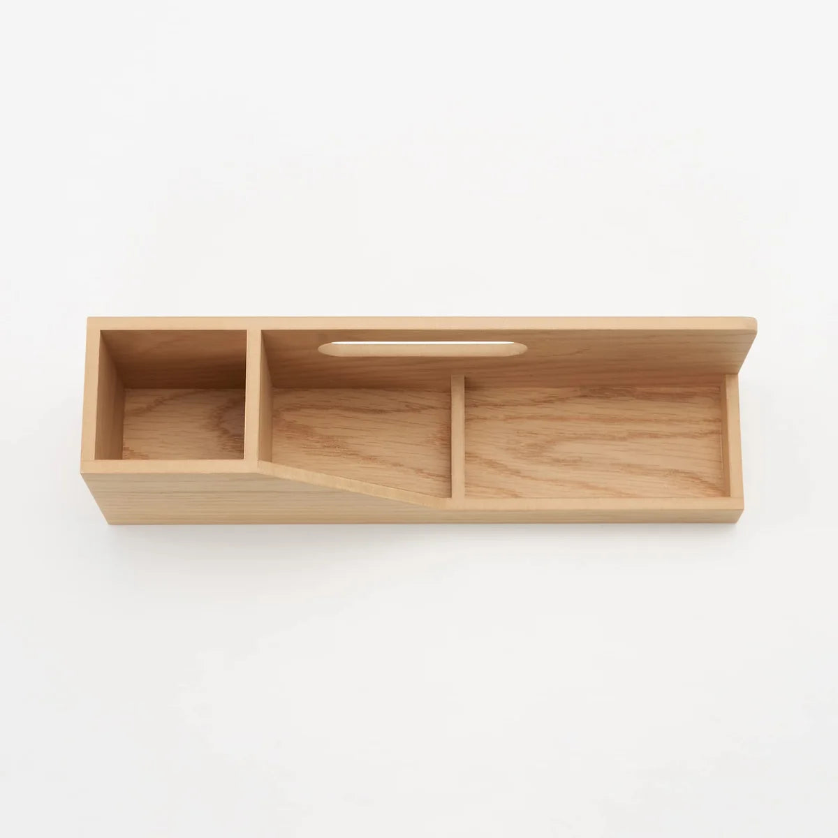 Mujirushi Ryohin Japan Wooden Desktop Toolbox 25.2X6X9Cm 44310267