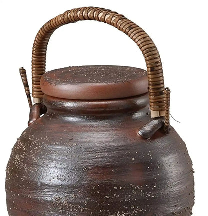 Ziyue Kiln Japanese Ash Glaze Handle Server 2500Cc Brown Tokiwa Tokiya Pro 28-272-058-Me
