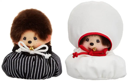 モンチッチ ウエディング Wedding Monchhichi 30th Sekiguchi Monchhichi Wedding Mascot Set Japanese Style Plush Toy 17cm