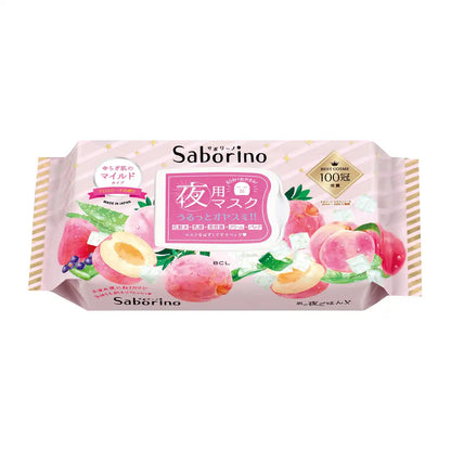 Saborino Japan Sleep Quickly Mask Melting Fruit Mild 28Pcs 60S Night Sheet Mask