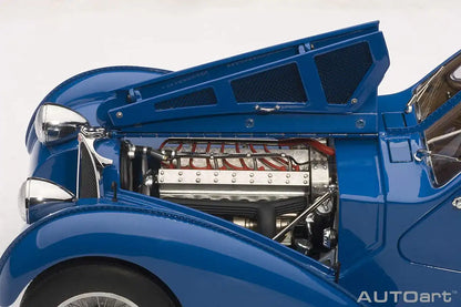 Autoart 1/18 Bugatti Type 57Sc Atlantic 1938 Blue/Wire Wheels