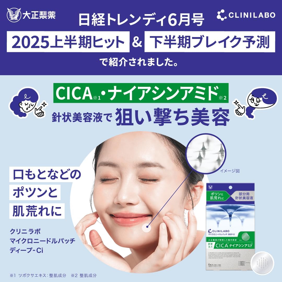 Clinilab Microneedle Patch Deep-Ci with Cica Niacinamide Hyaluronic Acid