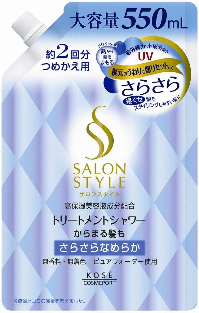 Kose Cosmetic Report Salon Style Treatment Shower Smooth Refill 550Ml