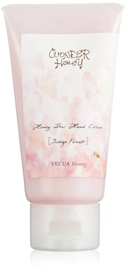 Vecua Honey Wonder Honey Hand Cream Strawberry Float 50G Moisturizing Tube