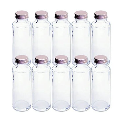 Rhyme Japan Herbarium Cylindrical Glass Bottle 100Cc Set Of 10